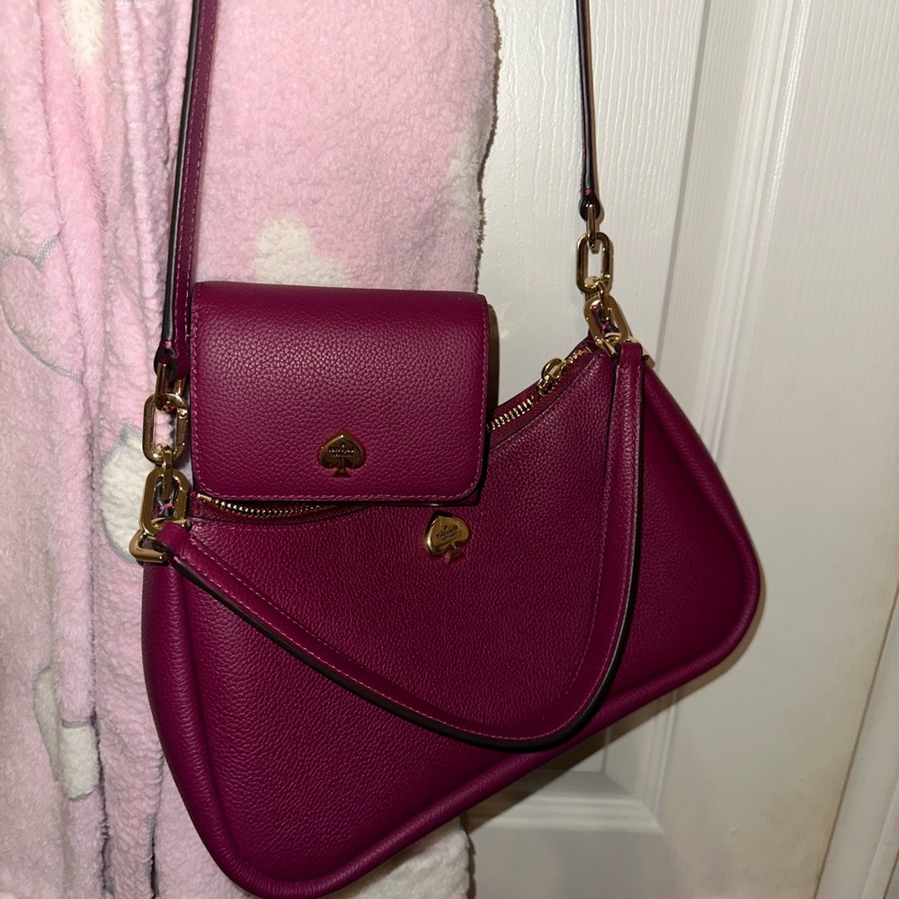 Kate Spade Kayla Pink Leather Shoulder Bag and Wallet